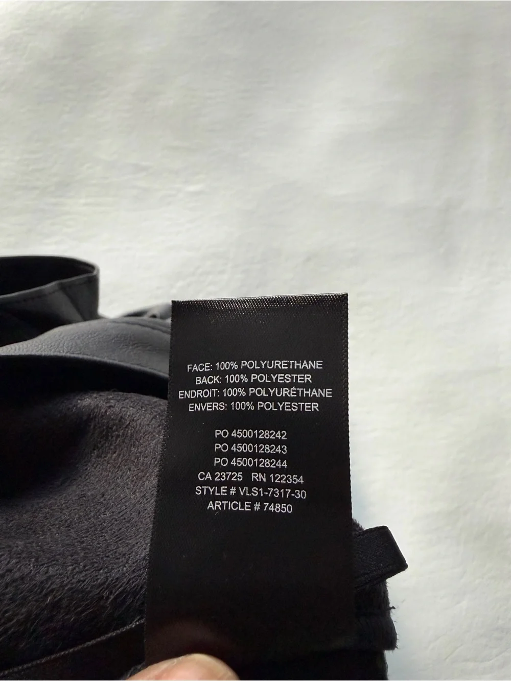 Aritzia Babaton Pelli Skirt Black Vegan Leather Midi Bow Slit Sz 4 Classic